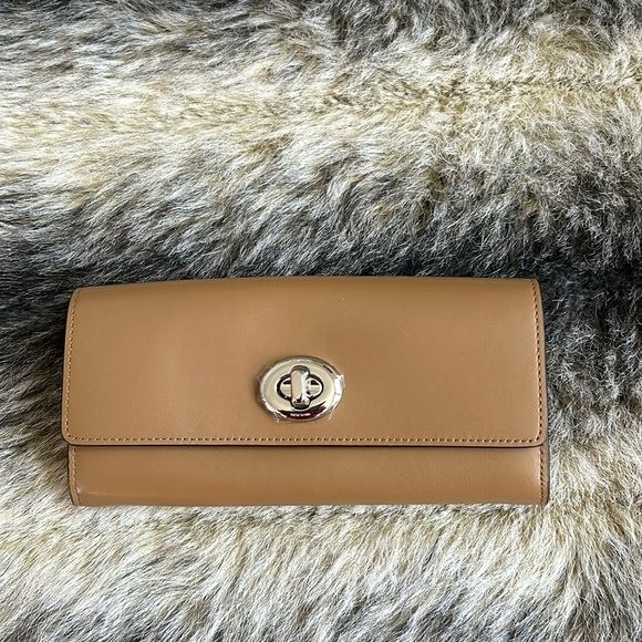Coach Leather Long Wallet - Picture 1 of 8